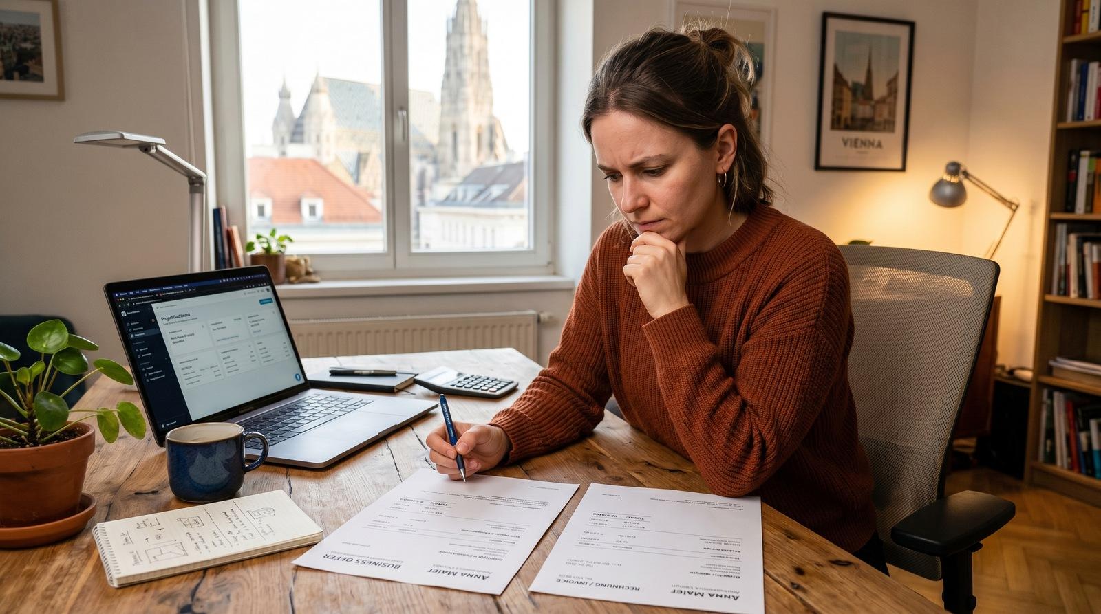 PDF-Dokument als Symbol für Angebote und Rechnungen
